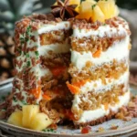 Christmas Hawaiian Carrot Pineapple Cake