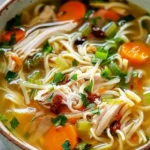 Ginger Garlic Chicken Noodle Soup