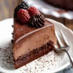 Dark Chocolate Mousse Cake