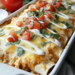 Creamy Queso Chicken Enchiladas