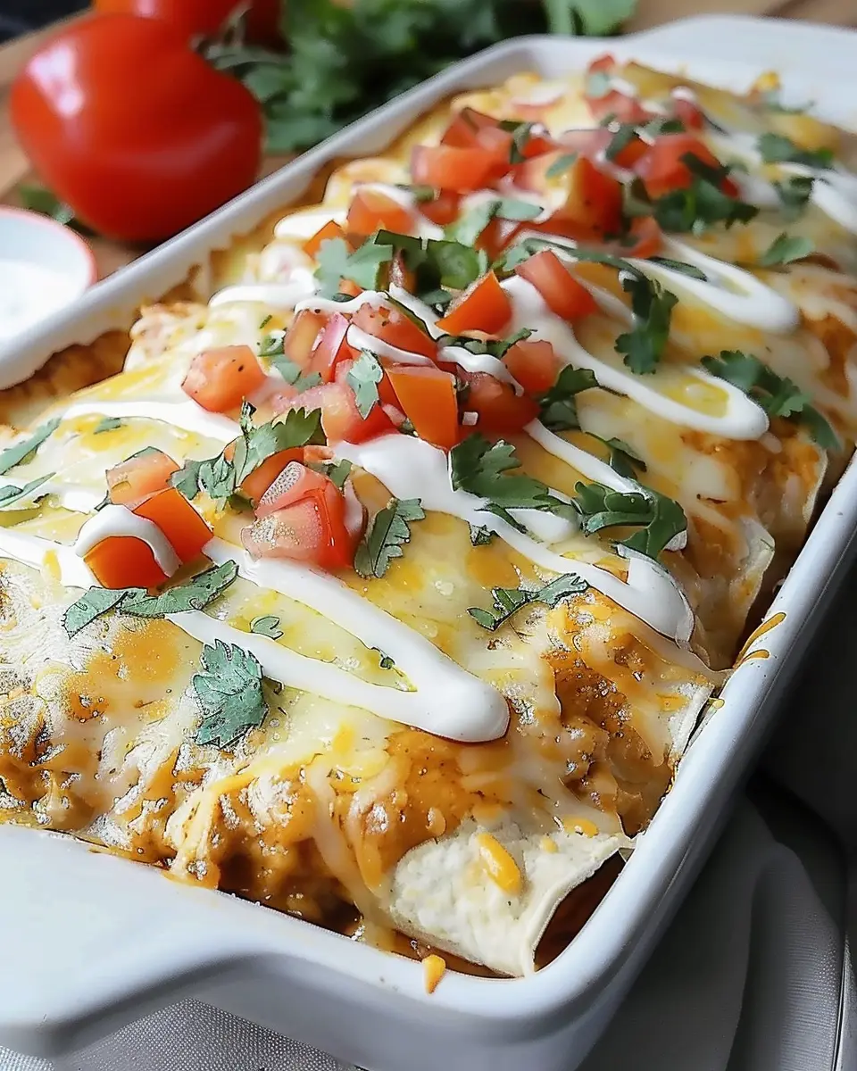 Creamy Queso Chicken Enchiladas: Easy Comfort Meal for Foodies