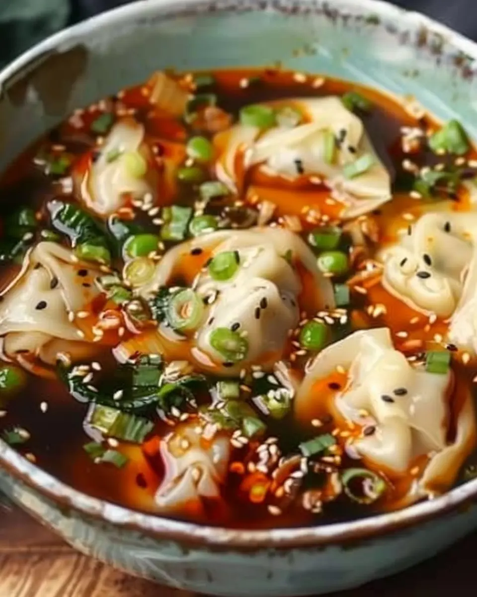 Potsticker Soup: Easy Comfort with Turkey Bacon and Chicken Ham