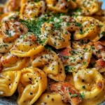 Cowboy Butter Garlic Chicken Tortellini