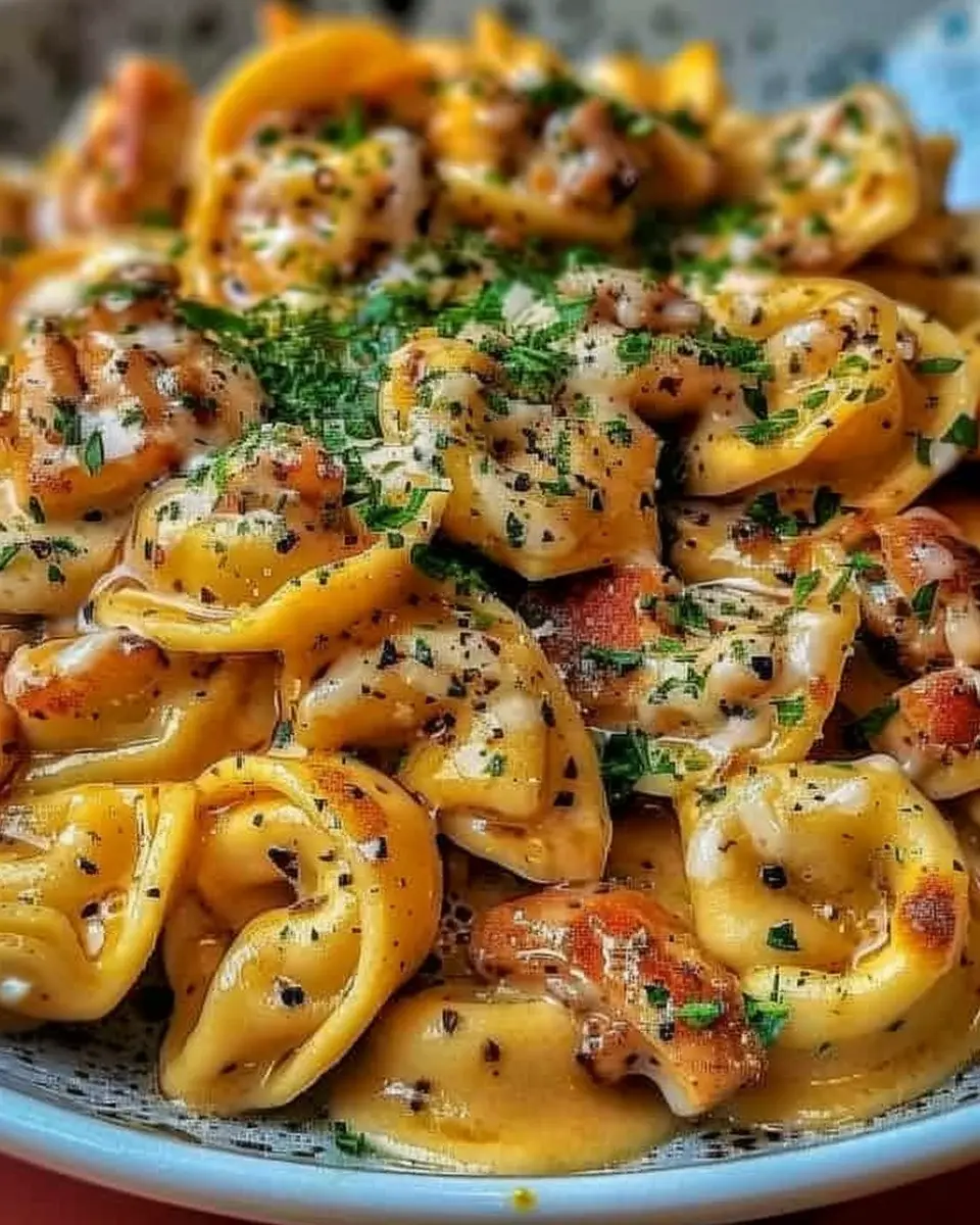 Cowboy Butter Garlic Chicken Tortellini for a Cozy Dinner Delight