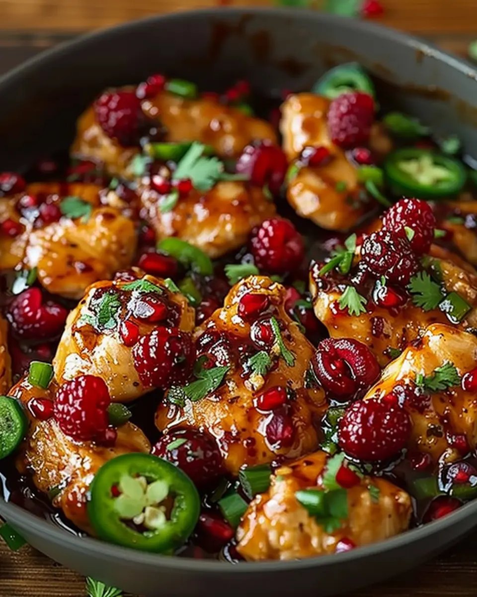 Spicy Jalapeno Raspberry Chicken: A Bold and Flavorful Delight