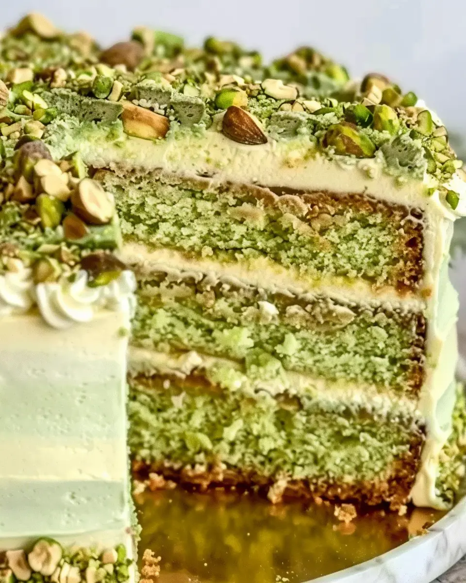 Pistachio Mascarpone Layer Cake: The Indulgent Homemade Delight