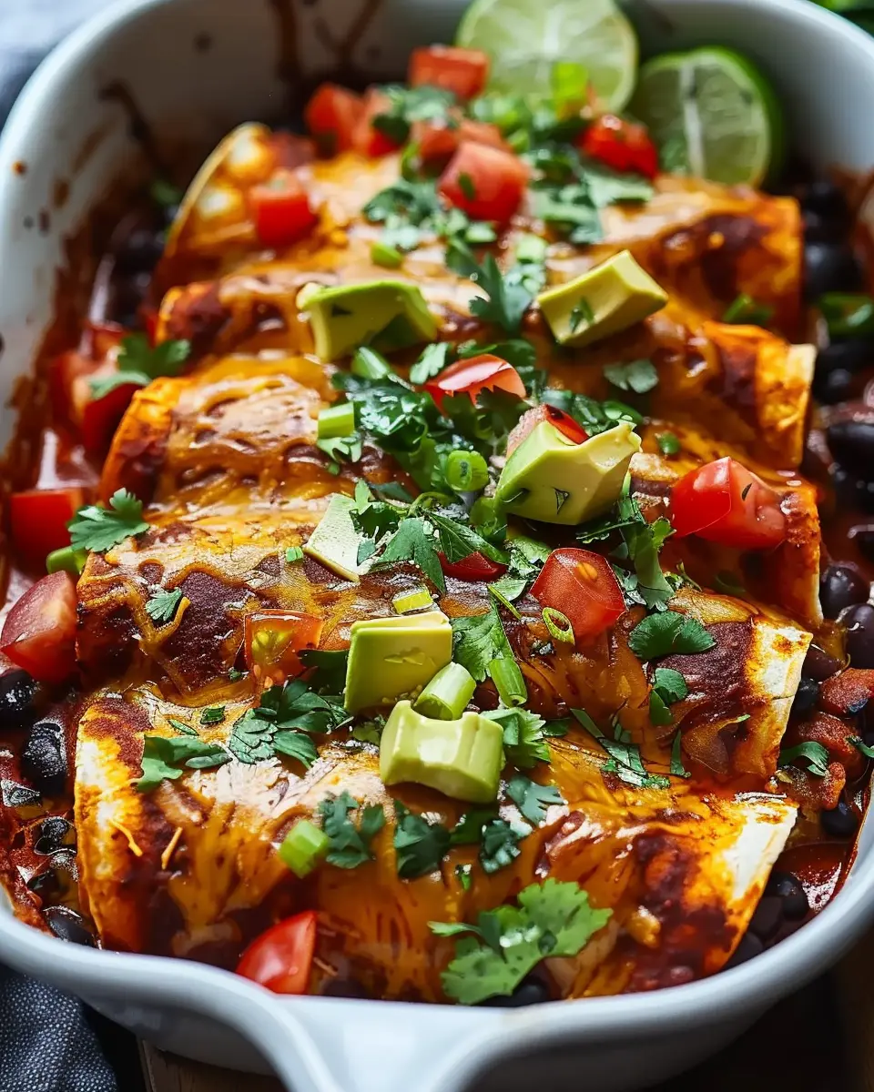 Vegetarian Black Bean Enchiladas: A Flavorful, Easy Delight