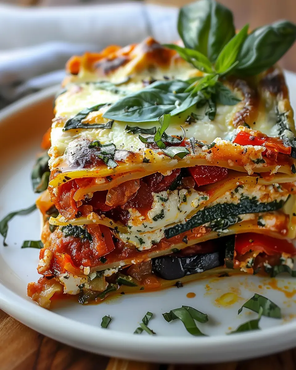 Layered Mediterranean Vegetable Lasagna: A Delightfully Easy Recipe