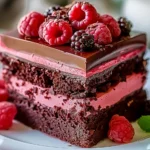 Heavenly Raspberry Chocolate Mousse Cake