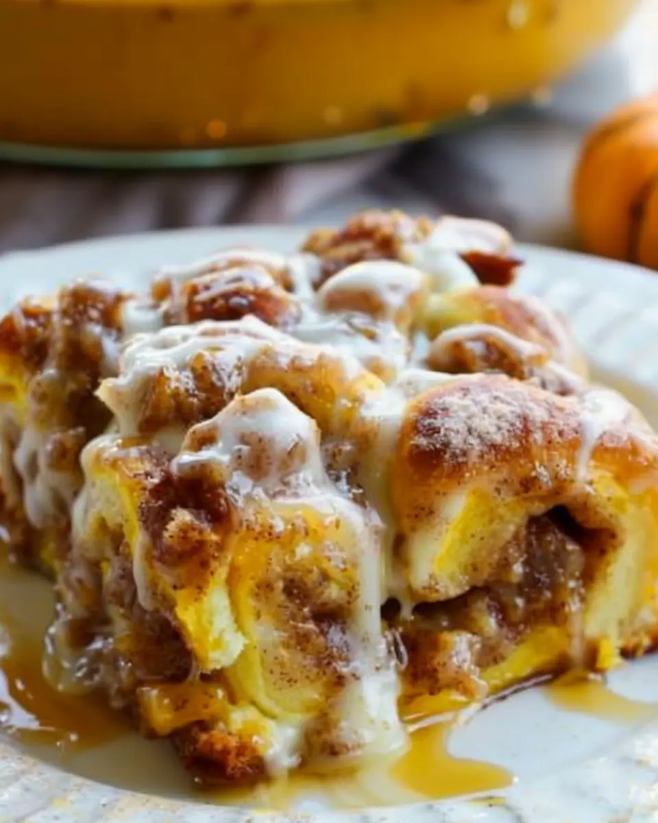 Heavenly Pumpkin Cinnamon Roll Casserole: An Indulgent Fall Treat