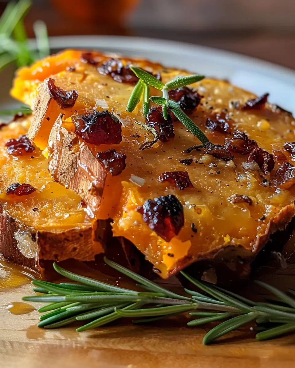 Sweet Potato Bliss: Easy Turkey Bacon and Spinach Bake