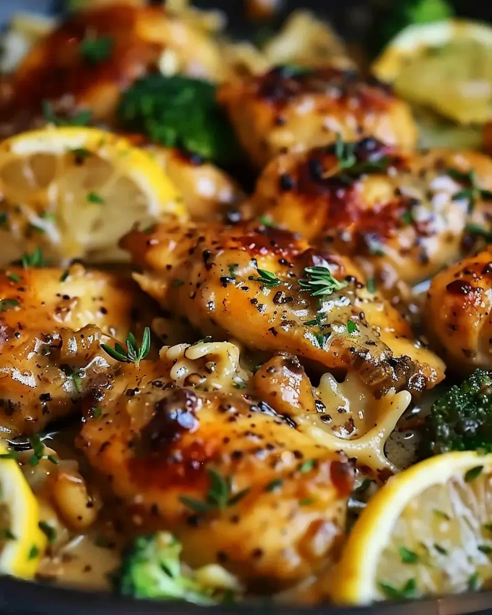 Cowboy Butter Lemon Bowtie Chicken: Easy &amp; Indulgent Recipe
