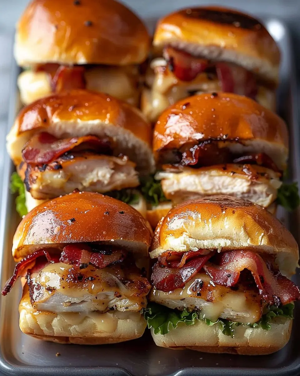 Maple Chicken Turkey Bacon Sliders for a Juicy Family Treat