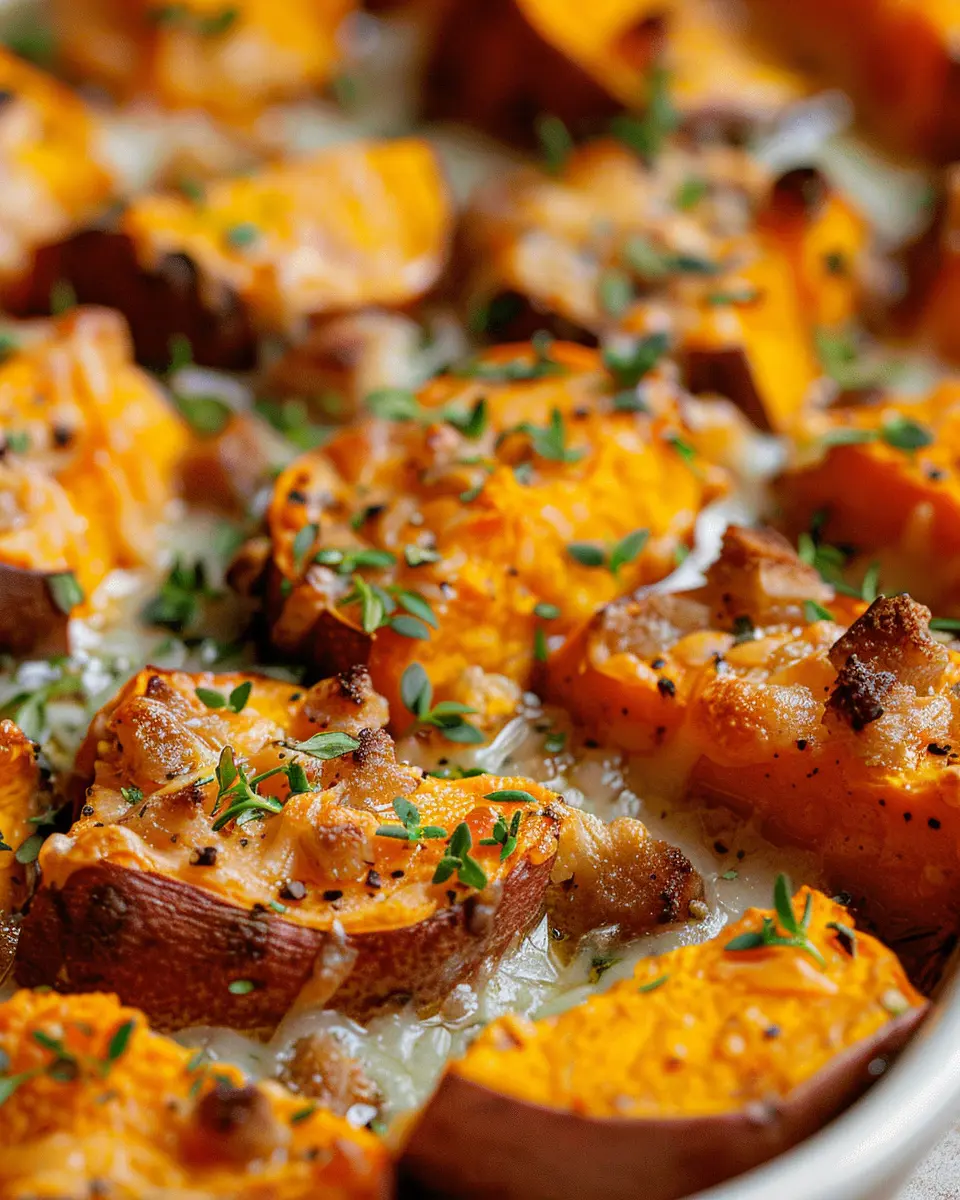 Delicious Fall Sweet Potato Casserole with Turkey Bacon Bliss