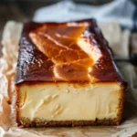 Burnt Basque Cheesecake in a Loaf Pan