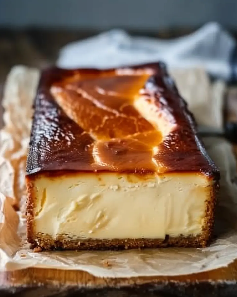 Burnt Basque Cheesecake in a Loaf Pan: Easy Indulgence at Home