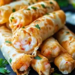 Crispy Crab And Shrimp Queso Taquitos