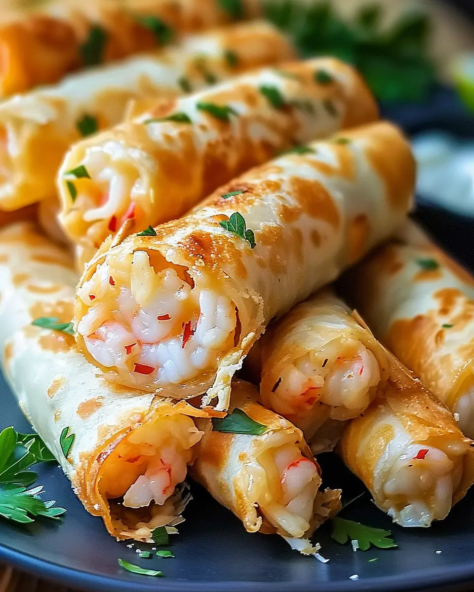 Crispy Crab And Shrimp Queso Taquitos: The Best Homemade Delight
