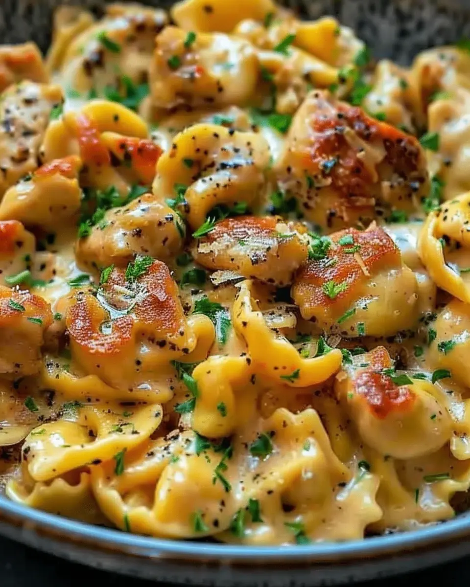 Cowboy Butter Garlic Chicken Tortellini: Indulgent Comfort Food Delight
