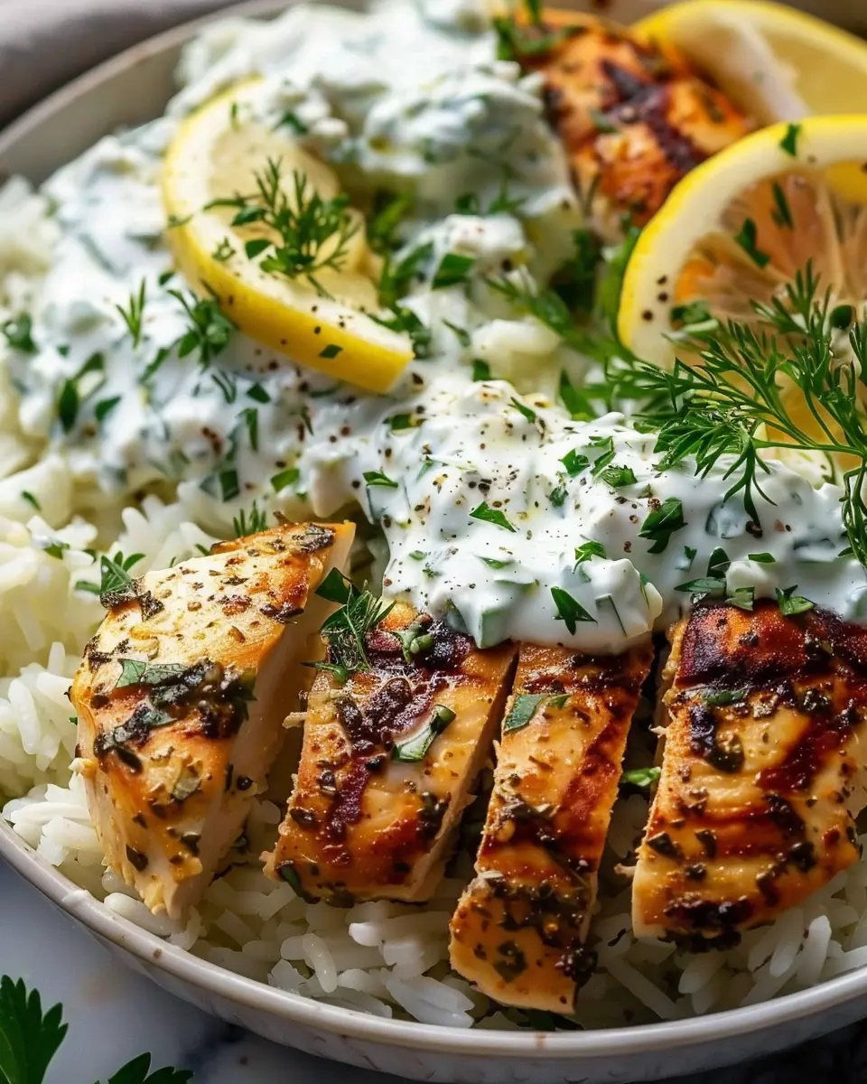Dump-and-Bake Chicken Tzatziki Rice: Easy Weeknight Delight