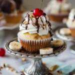 Homemade Banana Split Cupcakes