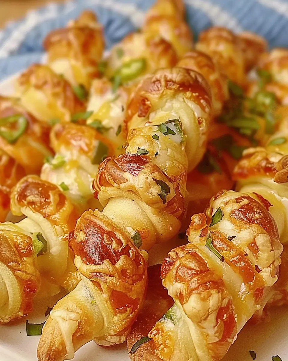 Spicy Jalapeno Popper Twists: Irresistibly Cheesy with Turkey Bacon