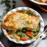 Biscuit Vegetable Pot Pie Casserole