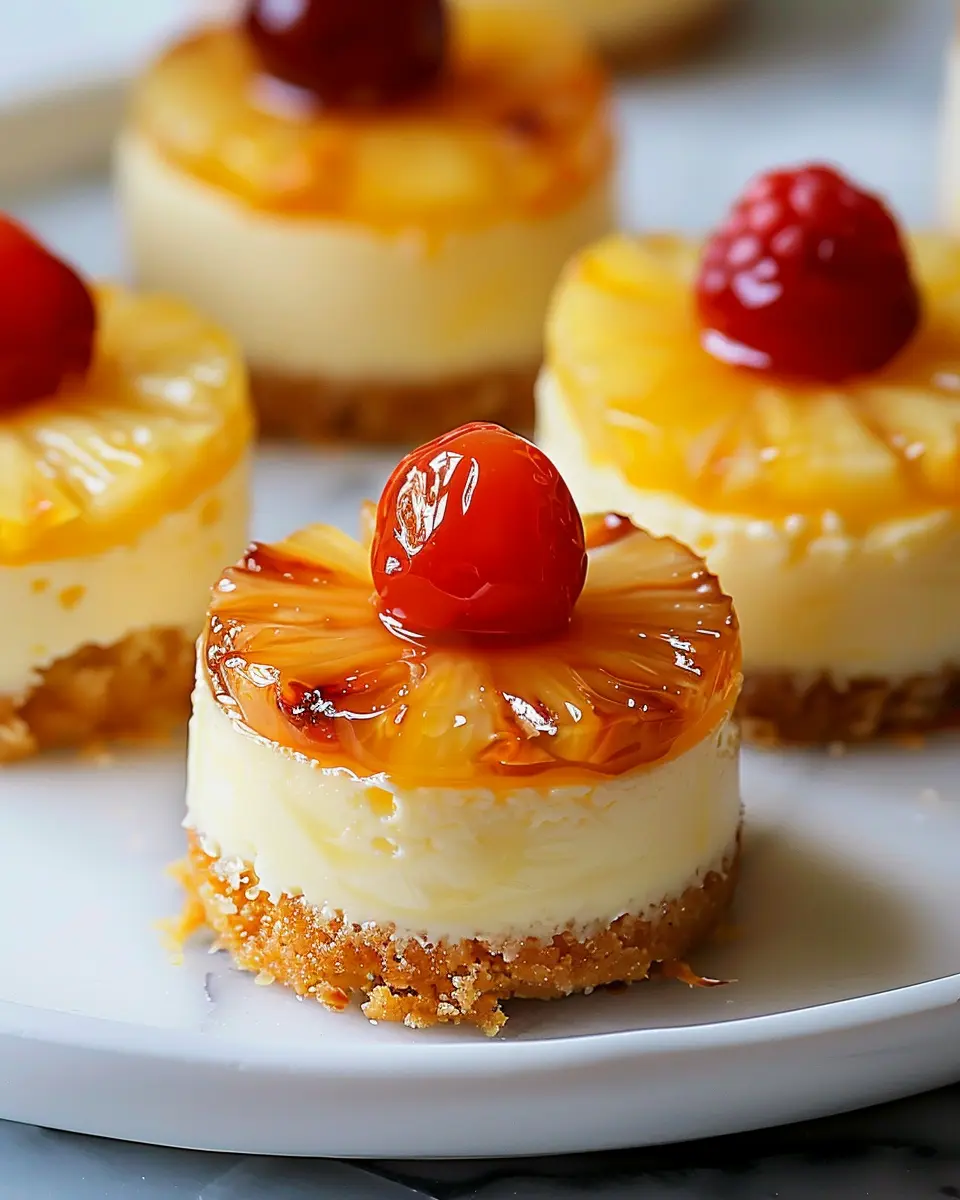 Mini Pineapple Upside-Down Cheesecakes: Easy and Indulgent Treats