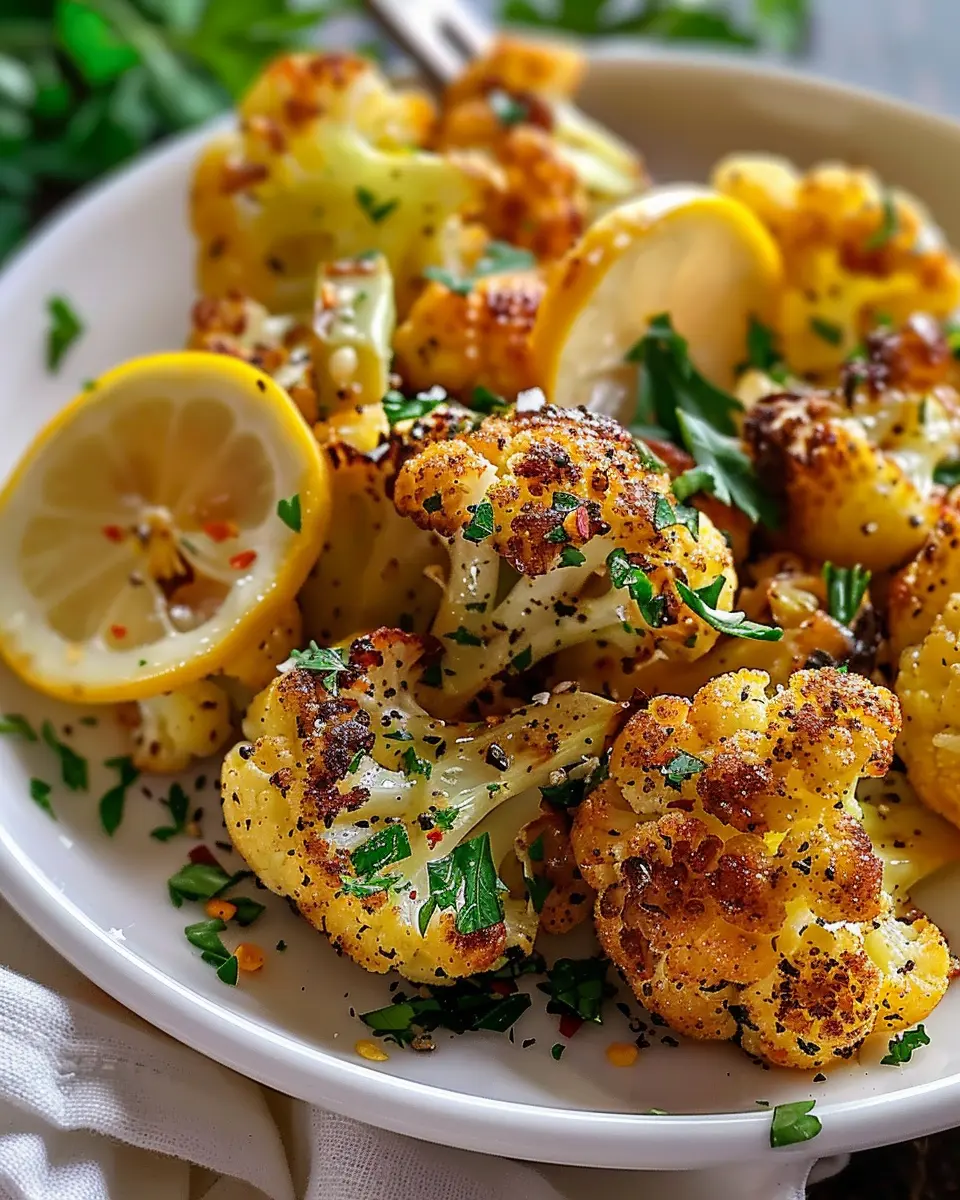 Vegan Lemon Pepper Glazed Cauliflower: The Best Flavor Boost