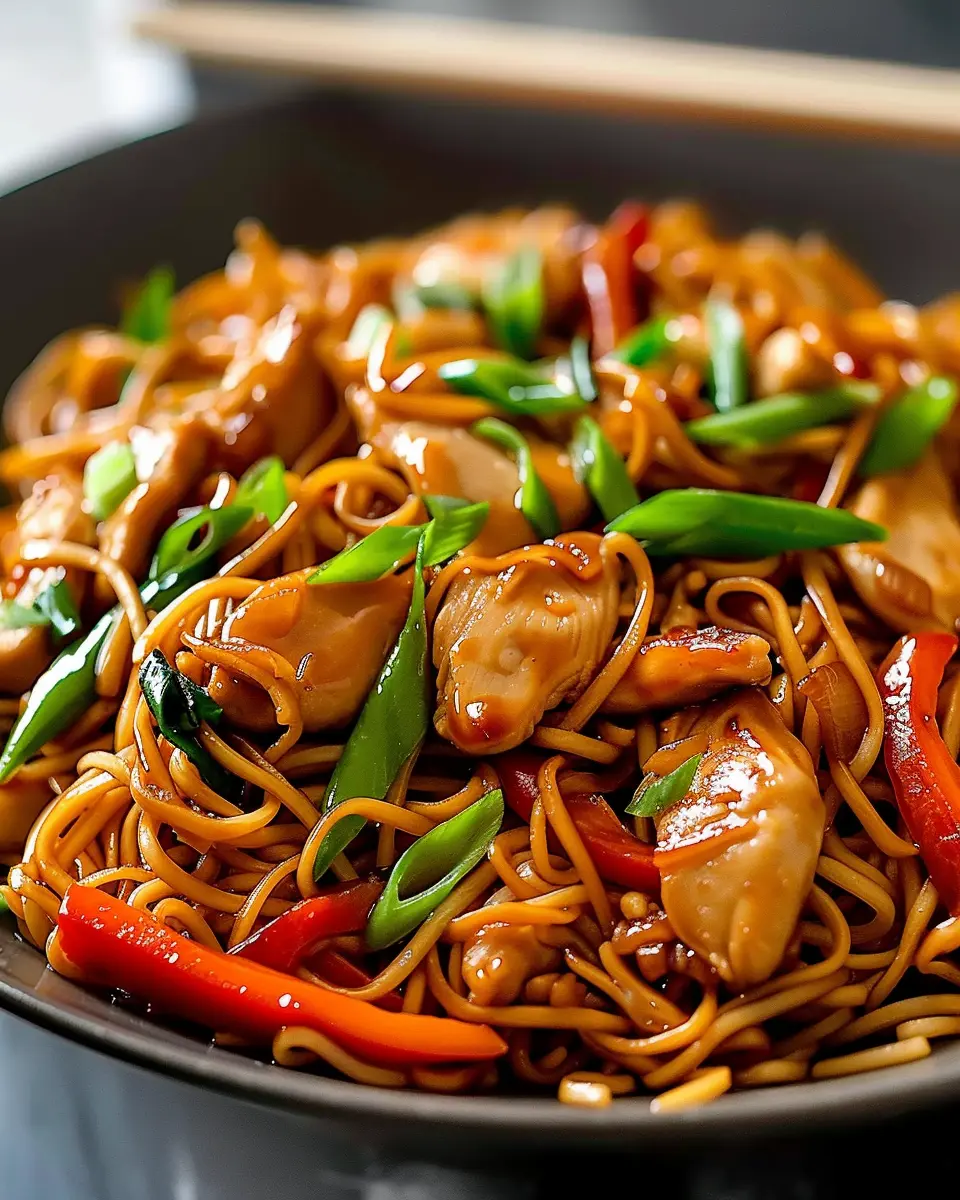 Chicken Lo Mein Recipe: Easy, Homemade Delight with Turkey Bacon