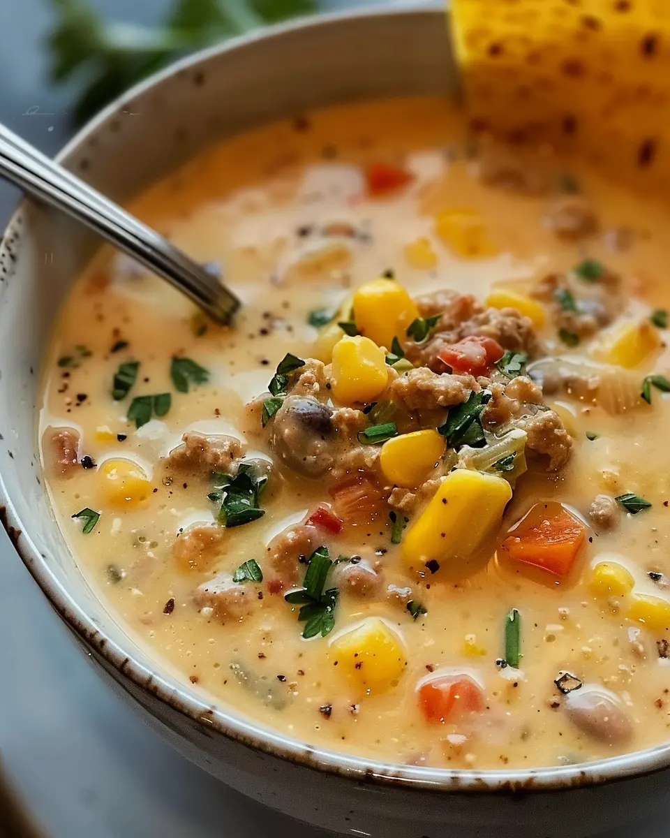 Creamy Cowboy Soup: The Best Comfort Dish with Turkey Bacon and Chicken Ham