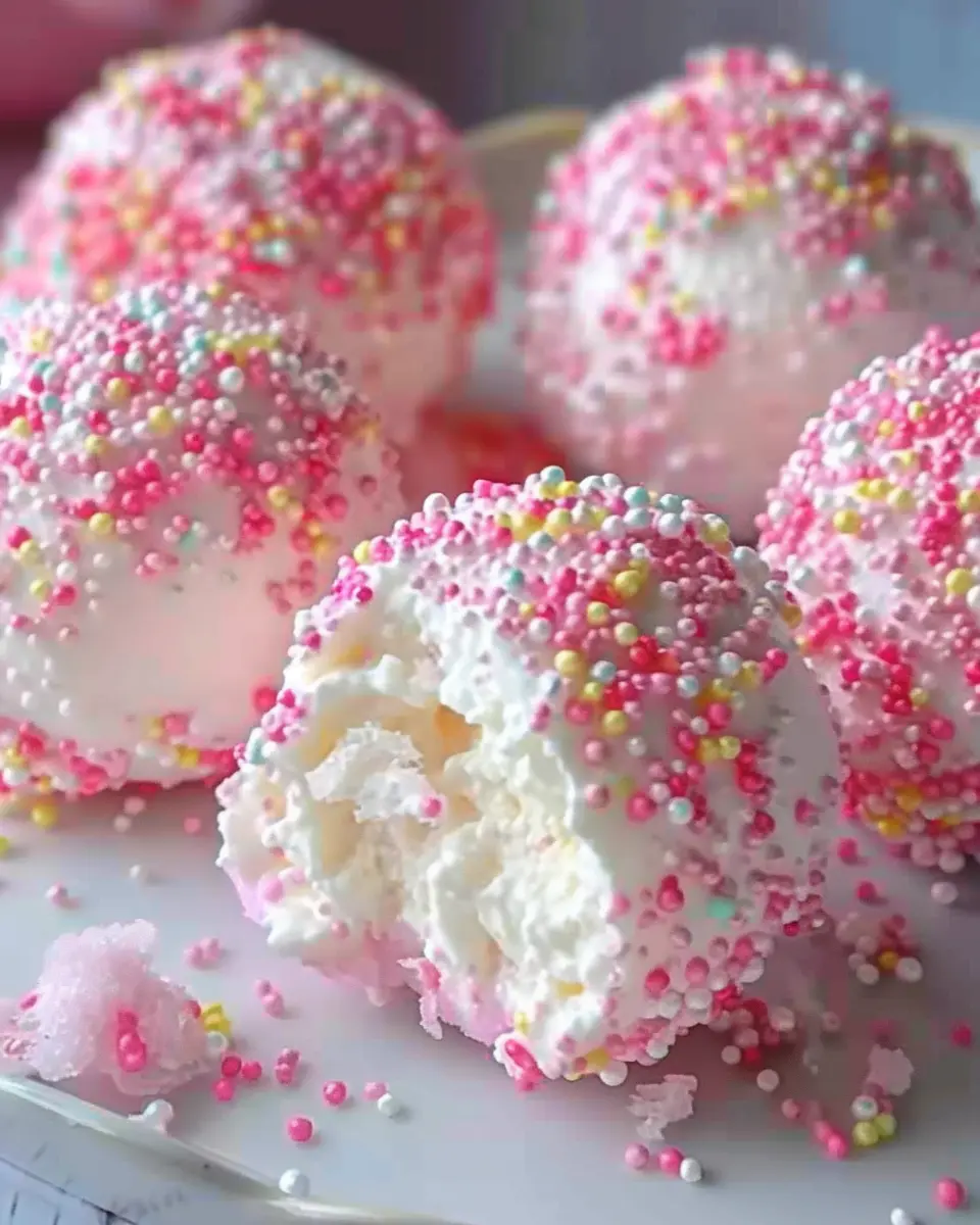 Crispy Cotton Candy Cheesecake Bombs: Easy Indulgence at Home