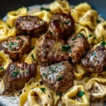 Cracked Garlic Steak Tortellini
