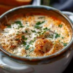 Crock Pot Creamy Chicken Parmesan Soup