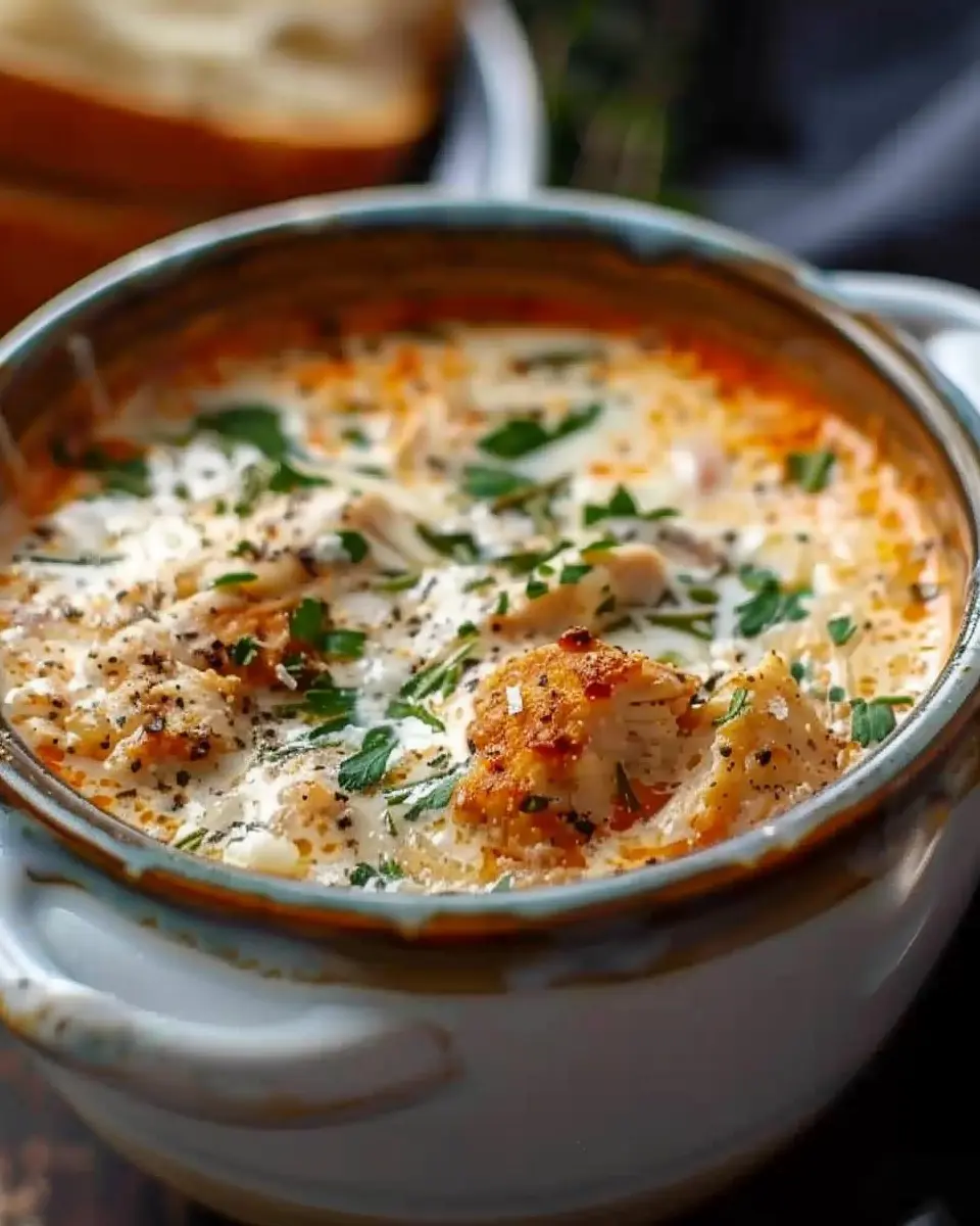 Crock Pot Creamy Chicken Parmesan Soup: Easy Comfort Food Delight