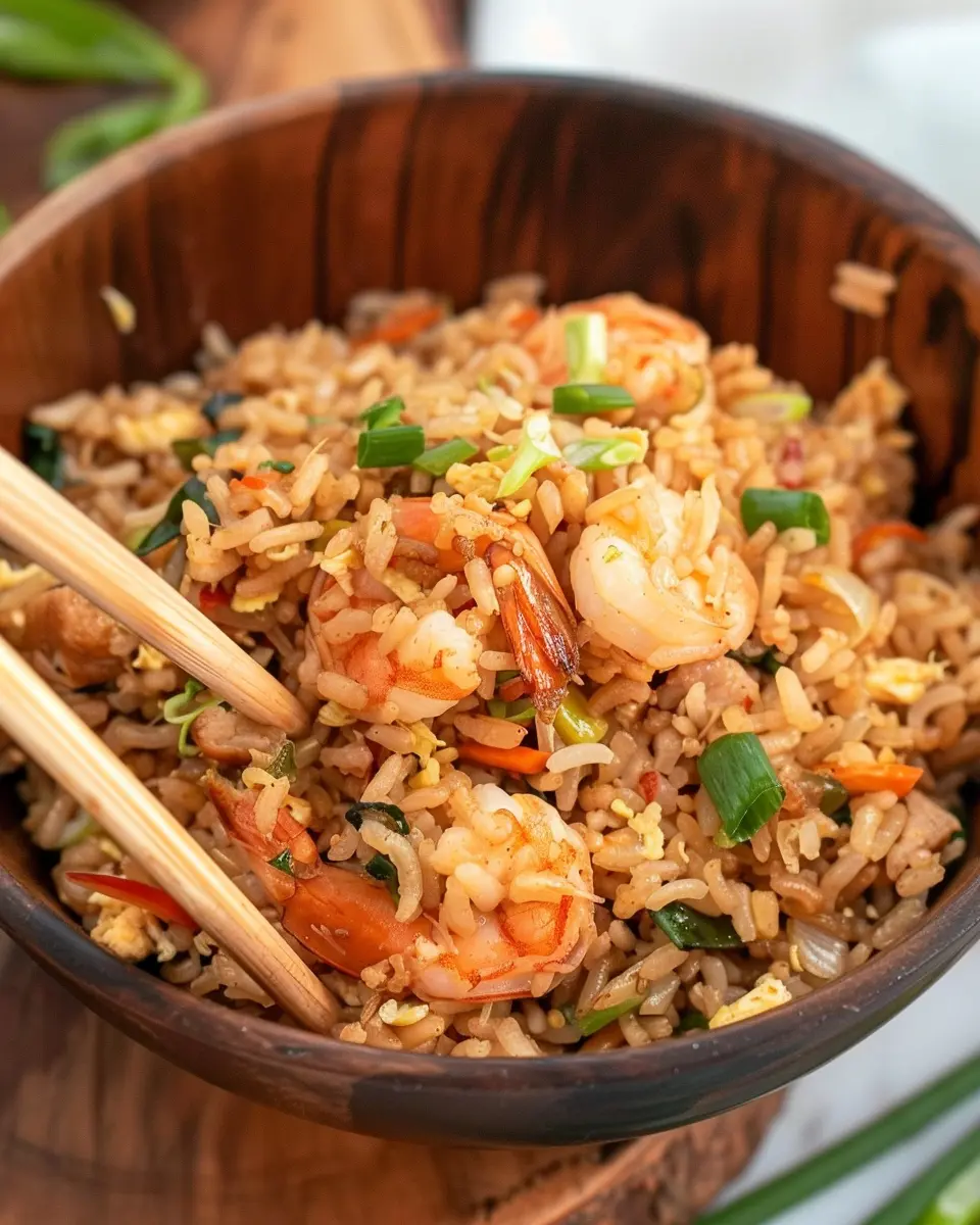 Benihana Fried Rice: Easy Recipe with Turkey Bacon and Chicken Ham