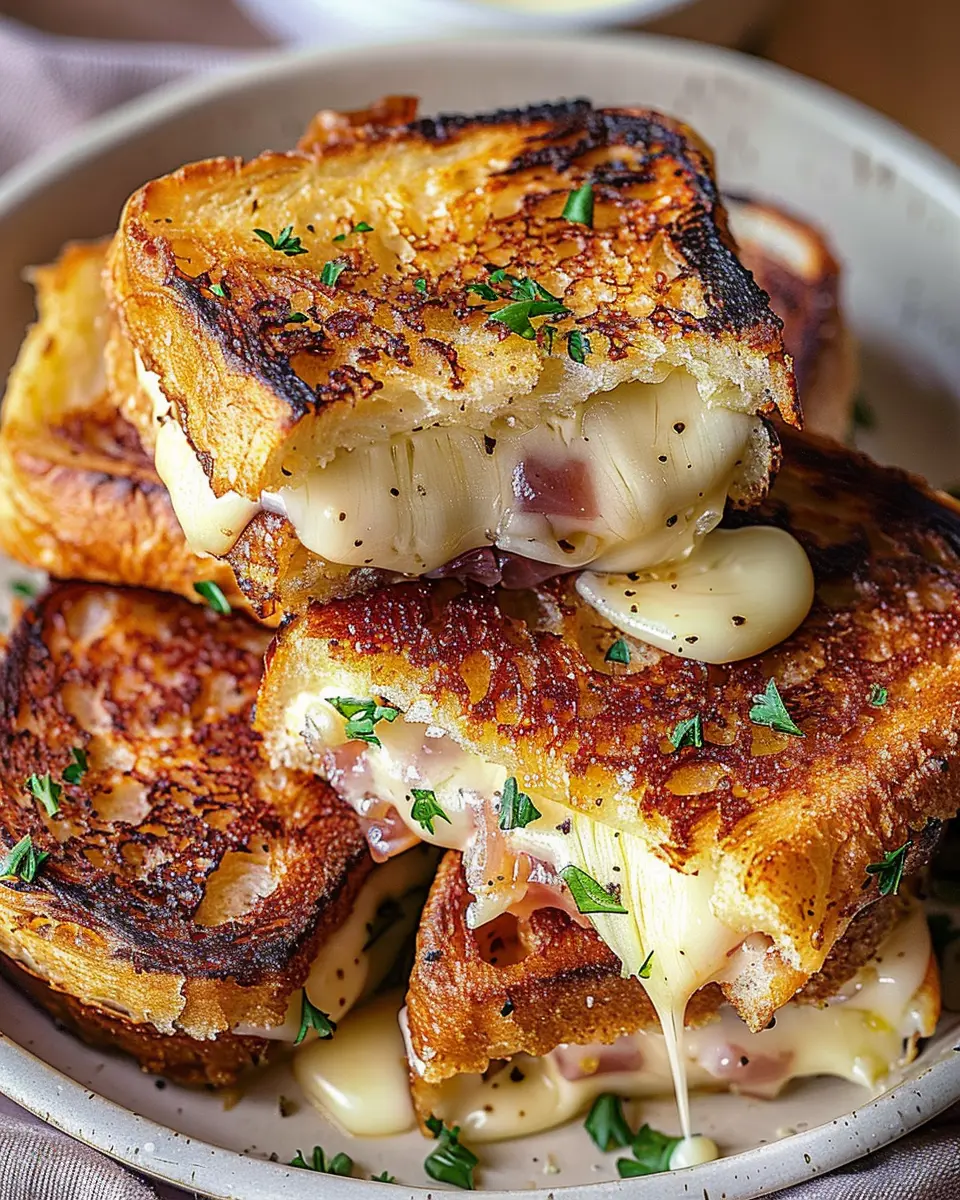 Hawaiian Roll Grilled Cheese: Indulgent Turkey Bacon & Chicken Ham Delight