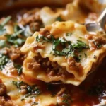 Mouthwatering One Pot Lasagna Soup