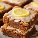 Easy Lemon Brownies Recipe