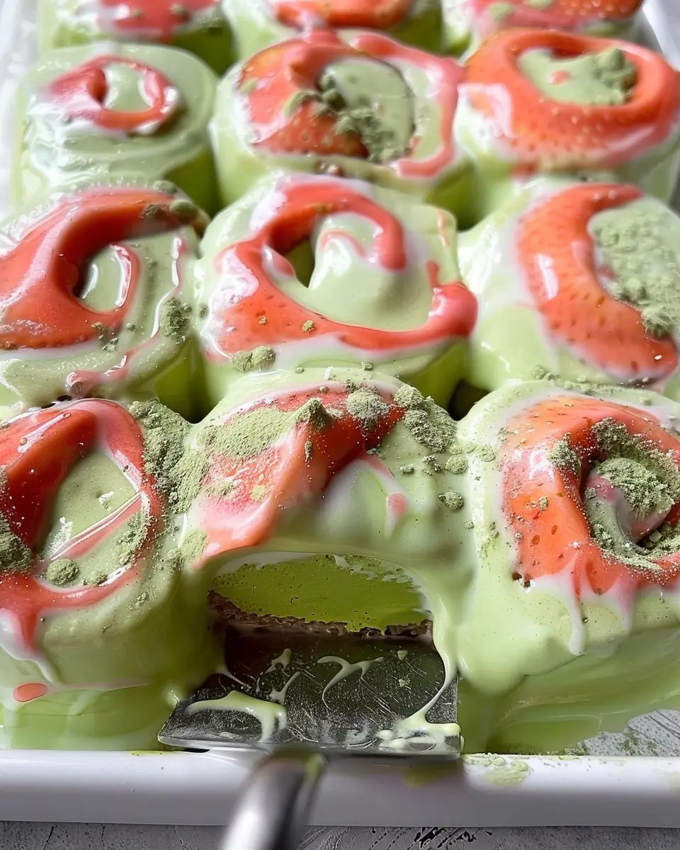 Strawberry Matcha Latte Rolls: The Best Indulgent Sweet Treat