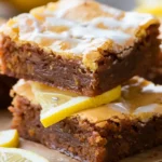 Easy Lemon Brownies Recipe