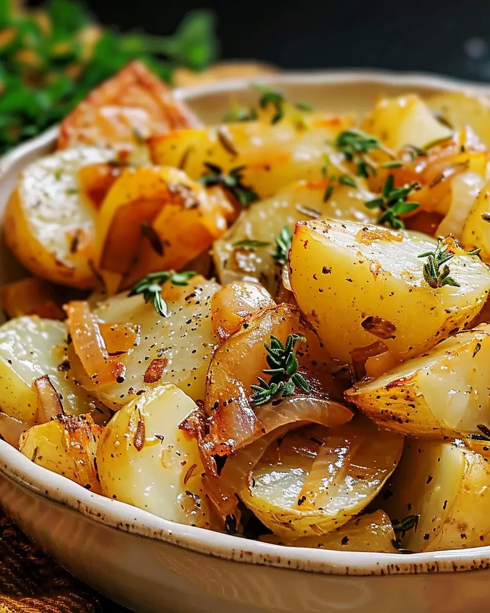Savory Slow Cooker Lipton Onion Potatoes with Zesty Turkey Bacon