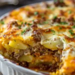 Cheesy Hamburger Potato Casserole