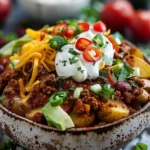Loaded Potato Taco Bowl