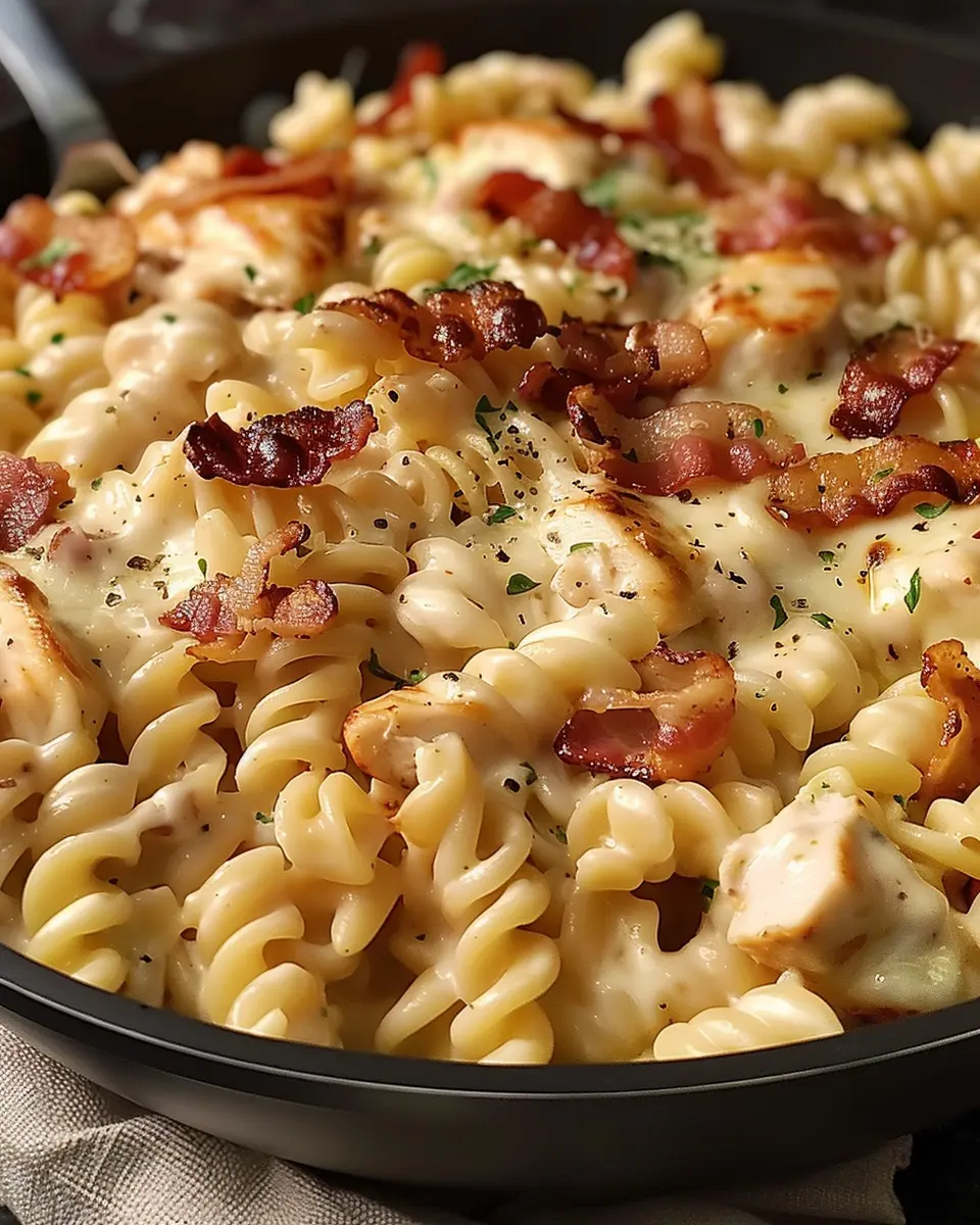 Chicken Bacon Ranch Pasta: A Creamy Indulgence with Turkey Bacon
