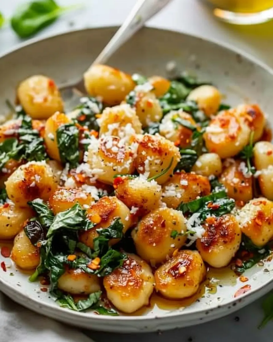 Crispy Gnocchi with Turkey Bacon and Creamy Sauce Delight