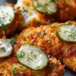 Crispy Dill Pickle Parmesan Chicken