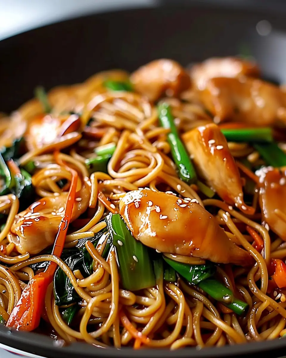 Chicken Lo Mein Recipe: Easy Twist with Chicken Ham and Turkey Bacon