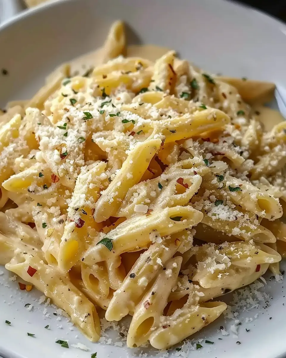 One Pot Creamy Garlic Pasta with Turkey Bacon: Easy &amp; Delicious