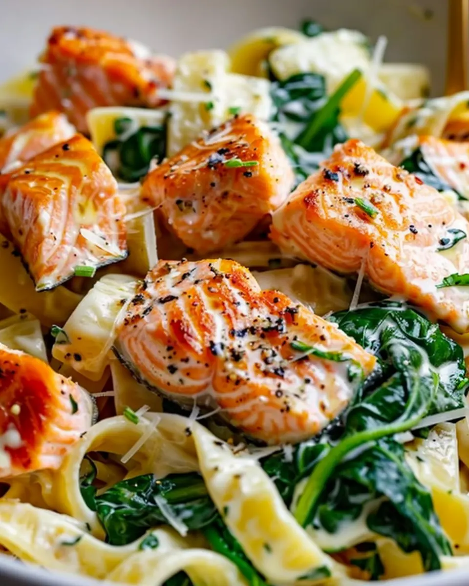 Salmon Spinach Pasta Dish – A Delightfully Easy Recipe to Try